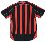 Milan Camiseta 2007 2006-2007 local, vista espalda 
