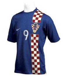 Foto de la camiseta de fútbol oficial de Croacia