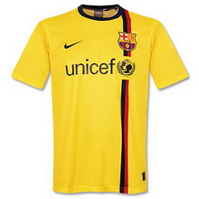 Foto de la camiseta de fútbol oficial de FC Barcelona visitante 2008-2009
