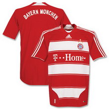 Foto de la camiseta de fútbol de Bayern Munich local 2008-2009 oficial
