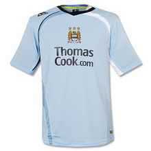 Foto de la camiseta de fútbol de Manchester City local 2008-2009 oficial