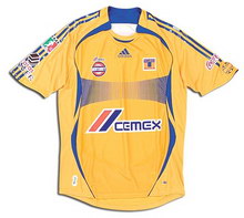Foto de la camiseta de fútbol de Tigres local 2007-2008 oficial