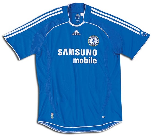 Camiseta de Chelsea local azul y blanco de 2006-2007