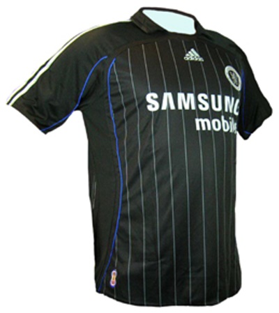 Camiseta de Chelsea tercera negro, azul y blanco de 2006-2007