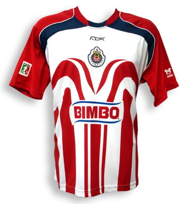 Camisetas de Chivas: Foto de la camiseta 2006-2007 local.