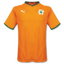 Foto de la camiseta de fútbol oficial de Costa de Marfil