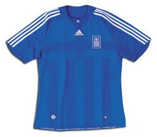 Foto de la camiseta de fútbol oficial de Grecia