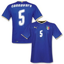 Foto de la camiseta de fútbol oficial de Italia